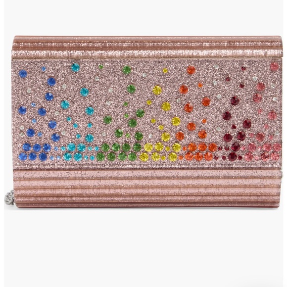 Kurt Geiger Party Glitter Envelope Clutch - Picture 5 of 5